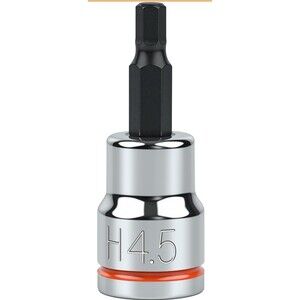 New 3.8" Drive H4.5 Hex Bit Socket Full Polished Premium CR-V S2 Alloy